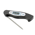 Digital Foldable Meat Thermometer with LCD Display for Cooking Grilling Baking - Black