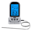 Wireless Digital Grill Thermometer with Dual Probes, LCD Display & 8 Meat Presets - Black