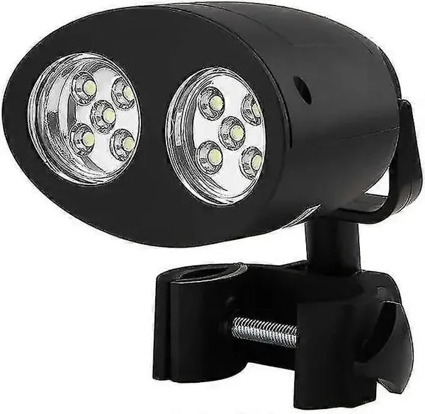 LED BBQ Grill Light with Touch Control and 360° Adjustable Clamp - Black