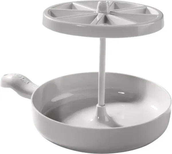 Microwave Bacon Cooker Rack with Vertical Hanging Slots and Grease Drip Tray for Crisp Low-Fat Bacon