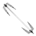Rotisserie Fork for Chicken, Meat & Fish 25cm Stainless Steel - Silver