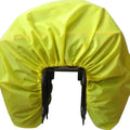 Waterproof Bicycle Rear Seat Rain Cover with Protective Hood for Bags and Backpacks - Yellow