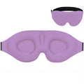 3D Contoured Blackout Sleep Mask - Purple