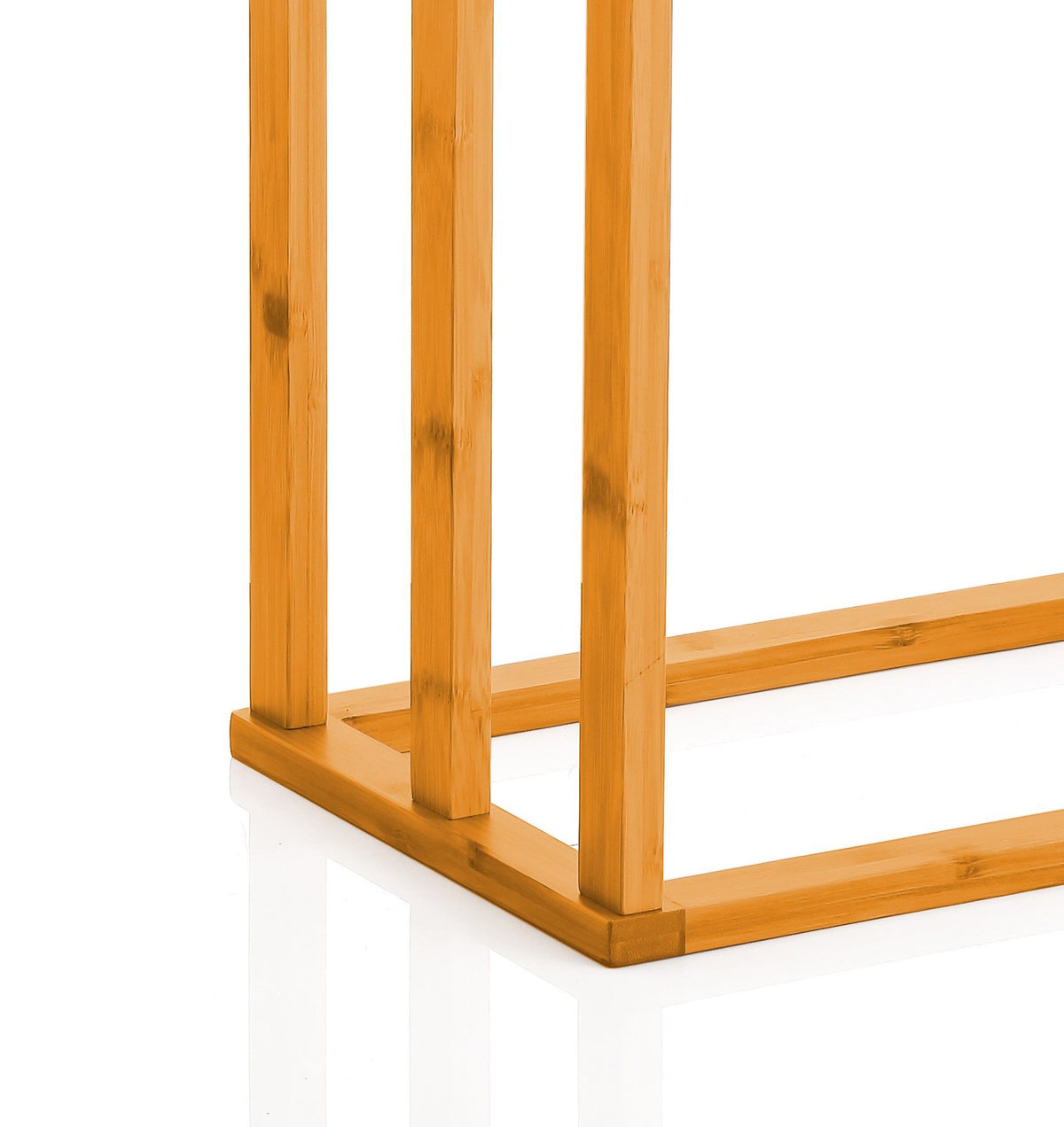 3-Tier Free-Standing Bamboo Towel Bar Holder Rack for Bathroom