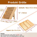 3 Tier Bamboo Spice Rack Countertop Jar Organiser - Natural