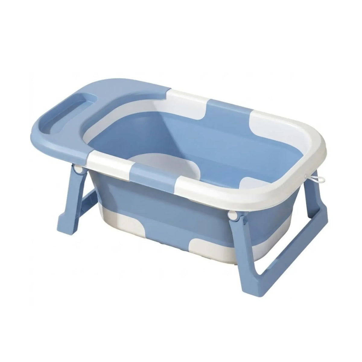 Foldable Baby Bath Tub with Collapsible Toddler Design - Blue