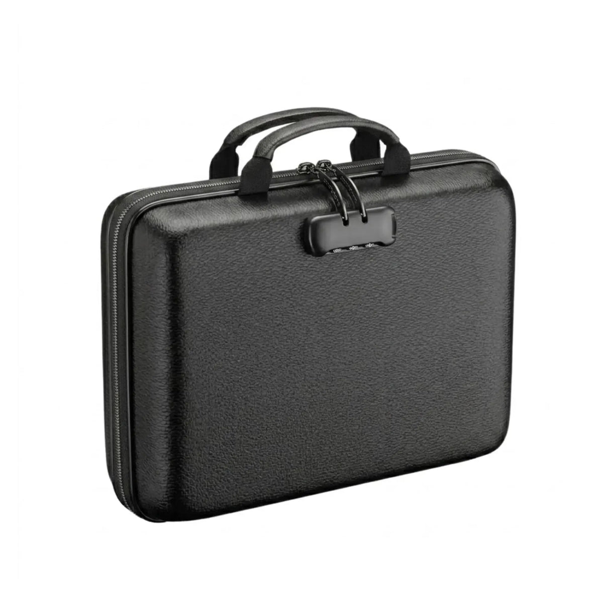 Fireproof Document Box with Lock and Hard Glass Fibre Shell - Black