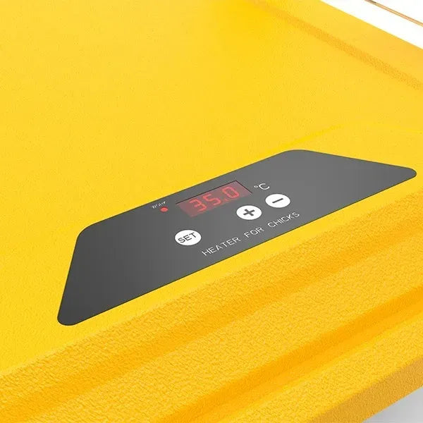 Chick Brooder Heating Plate with Adjustable Height and Digital Temperature Control - Yellow