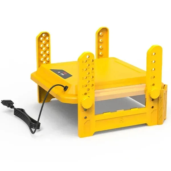 Chick Brooder Heating Plate with Adjustable Height and Digital Temperature Control - Yellow