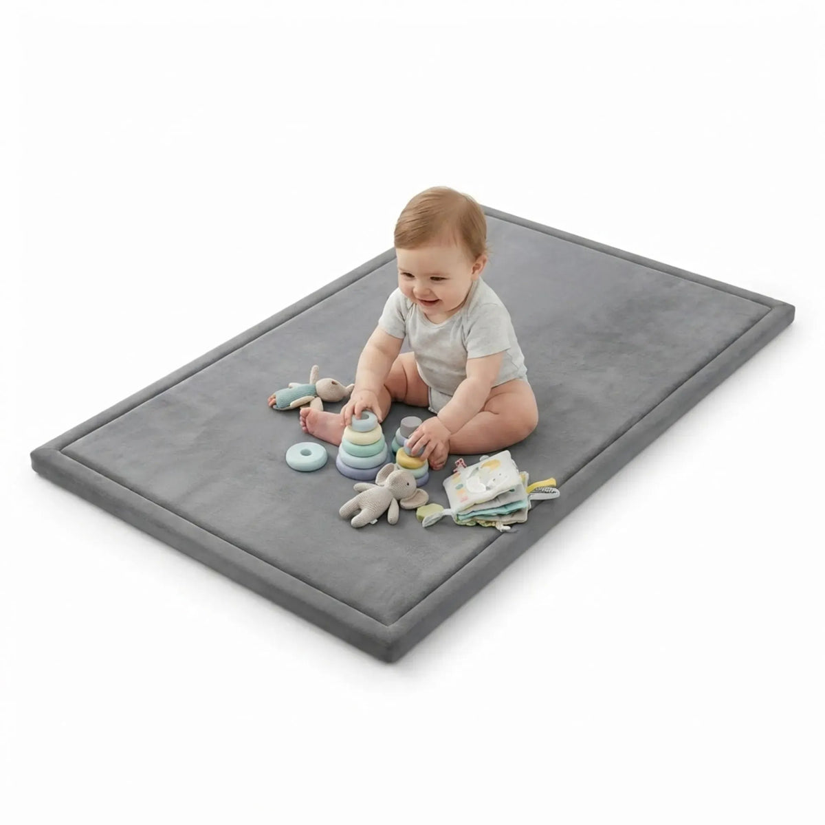 Baby Play Mat 150x200cm Thick Foam Crawling Mat for Infants - Grey