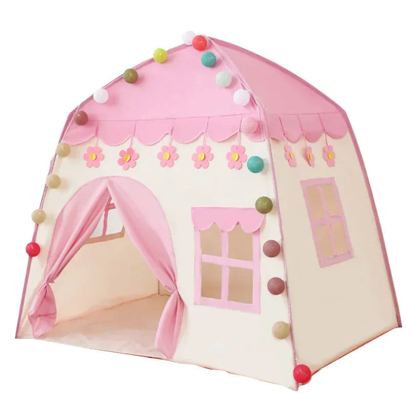 130cm Princess Castle Kids Play Tent - Pink