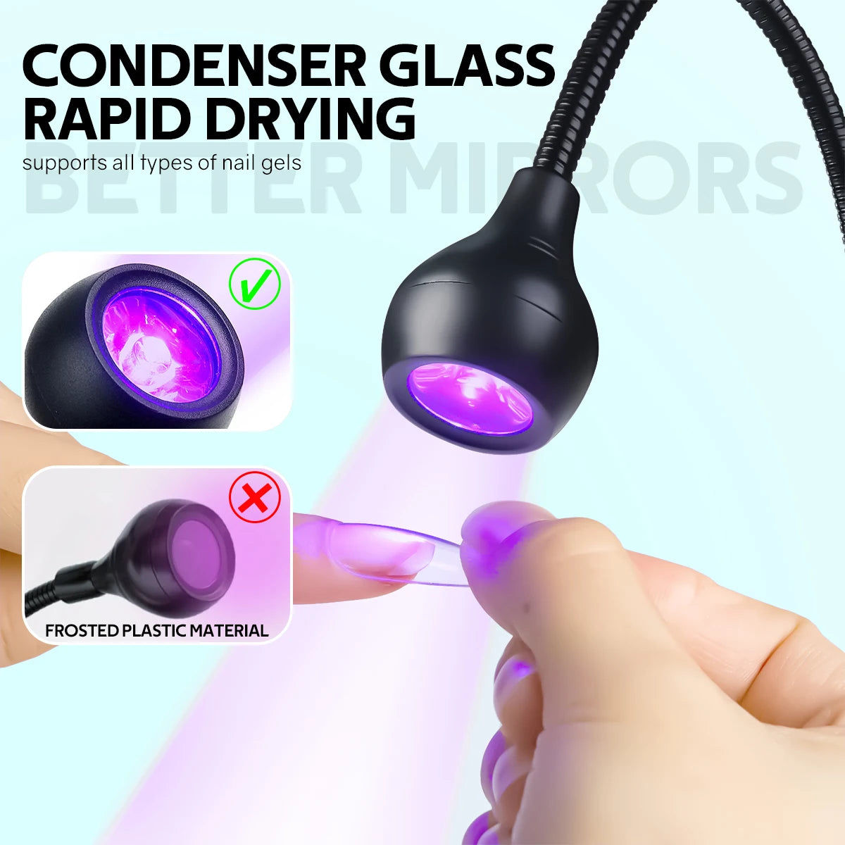 Portable UV LED Nail Lamp for Gel Polish Drying