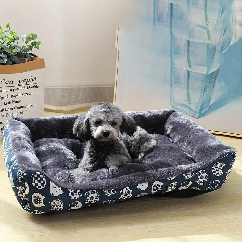 XL Pet Dog Bed Sofa Mat for All Sizes - Blue