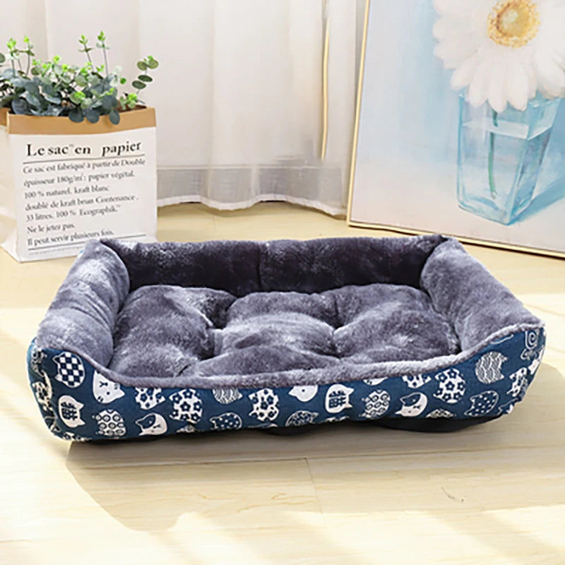XXL Pet Dog Bed Sofa Mat for Cats and Dogs - Blue