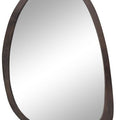 Antique Wooden Wall Mirror 50x70cm Odd Shaped HD Home Decor