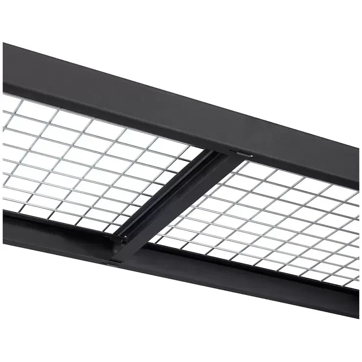 Industrial Rack with Interlocking Wire Deck, Heavy Duty Steel Construction - Black