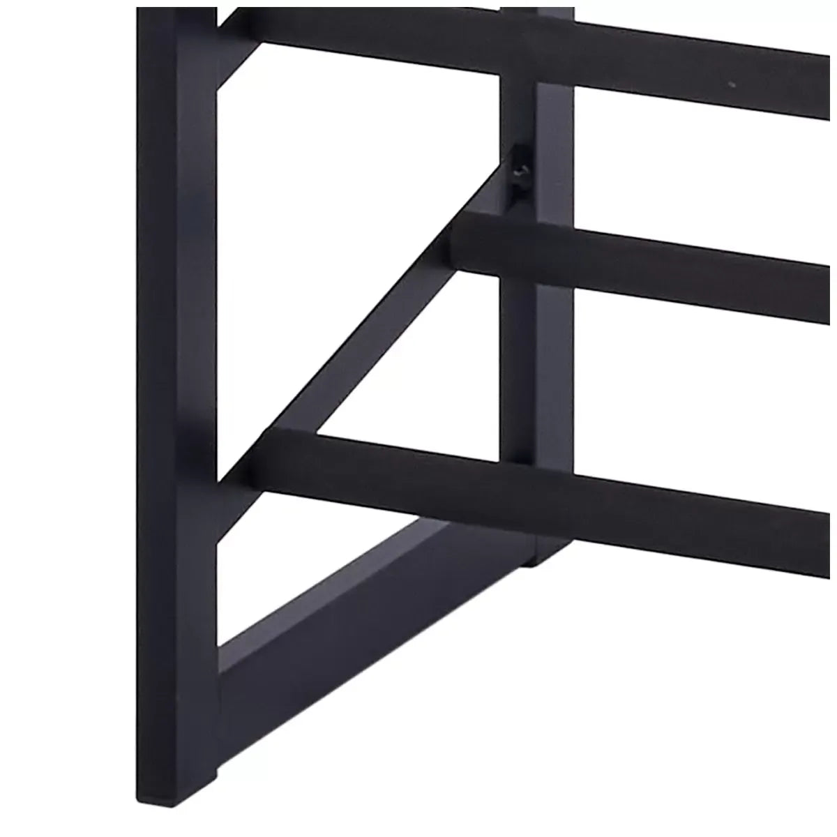 8-Tier Stackable Shoe Rack Set of 2, Vertical Tower, Black Matte - Grey