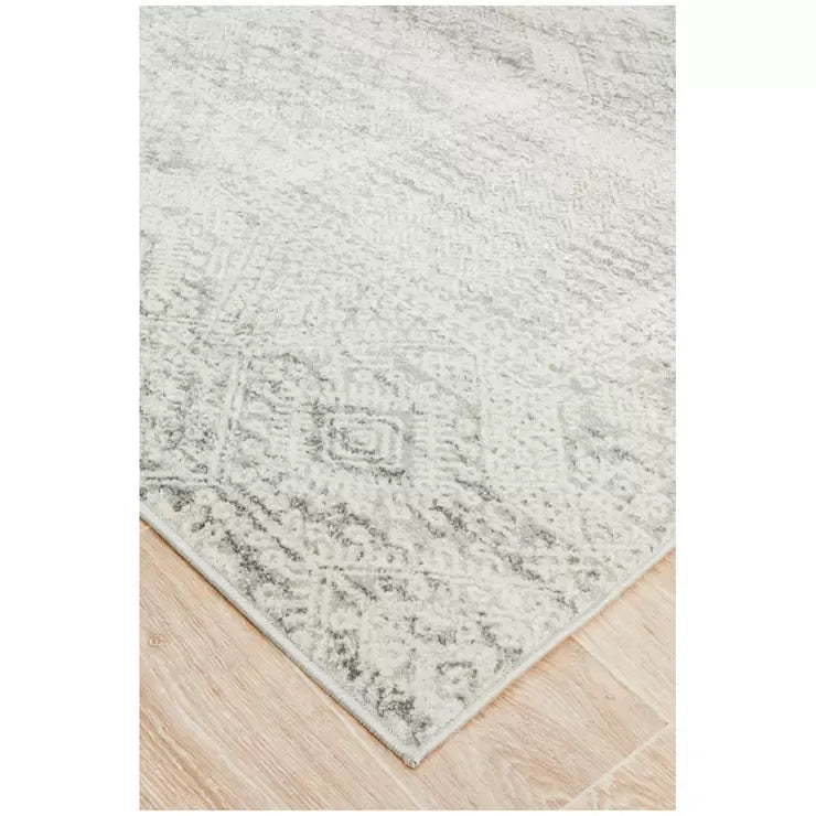 Mirage Rug 400 x 300cm Transitional Moroccan Style - Silver