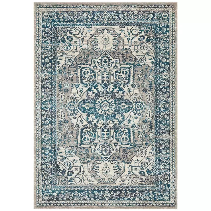 Indoor Rug 330 x 240cm Soft Material - Blue
