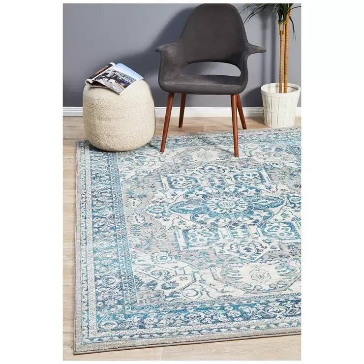 Indoor Rug 330 x 240cm Soft Material - Blue