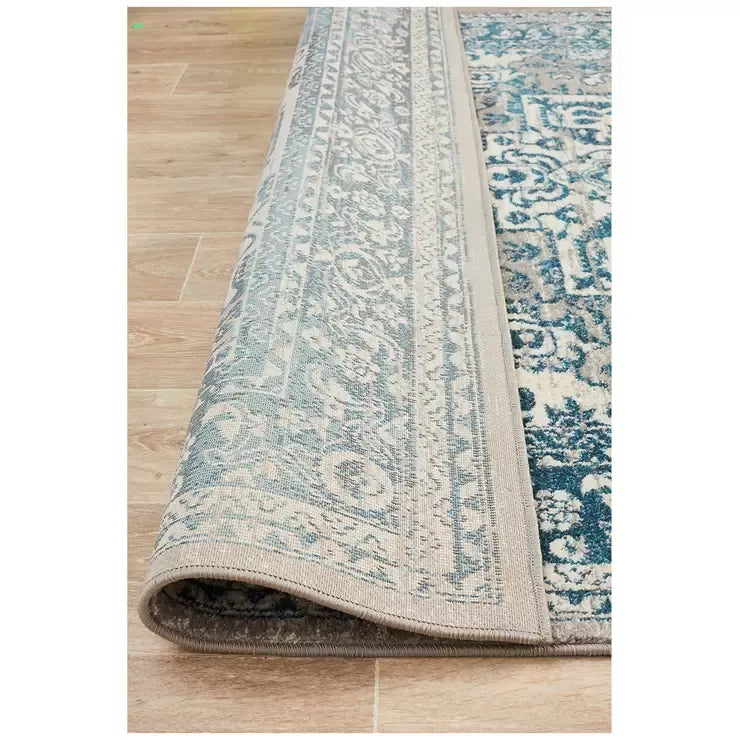 Indoor Rug 400 x 300cm Soft Material for Home Use - Blue