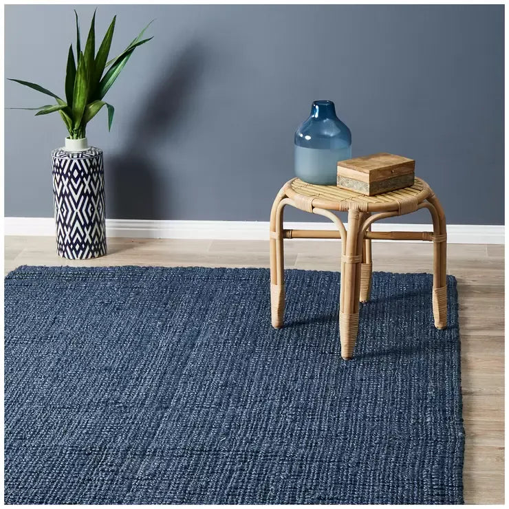 Indoor Rug 320 x 230 cm for Living Room - Navy
