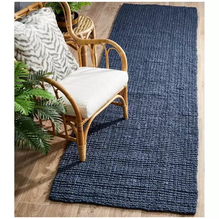 Indoor Rug 320 x 230 cm for Living Room - Navy
