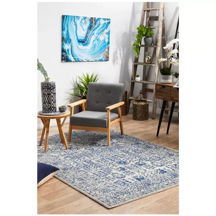Indoor Rug 400x300cm Soft Heat-Set Polypropylene - Blue