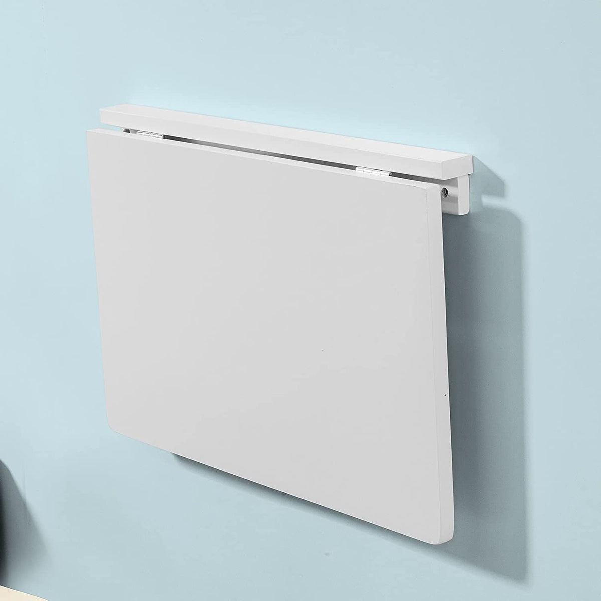 Kitchen Wall-Mounted Folding Table - White