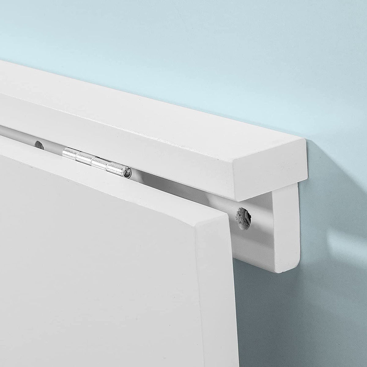 Kitchen Wall-Mounted Folding Table - White