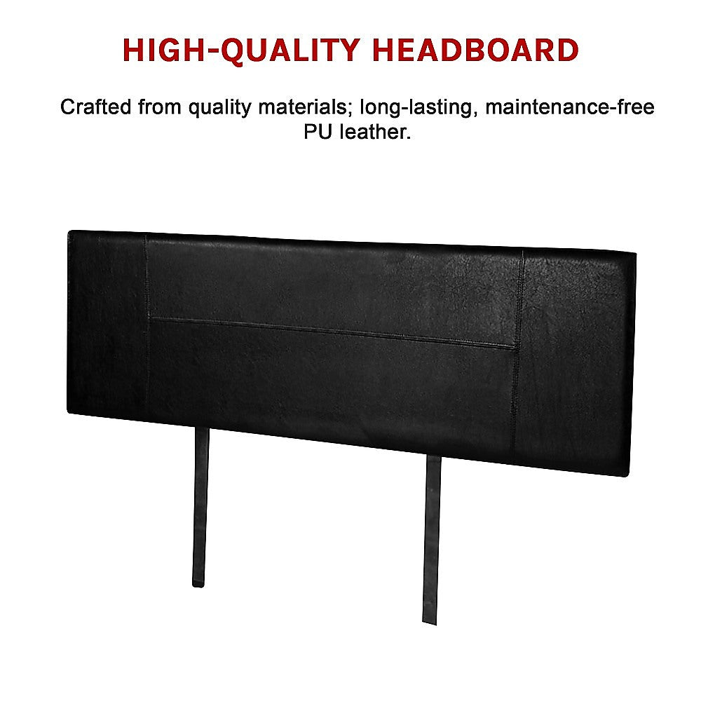 Queen Size | PU Leather Bed Headboard Bedhead (Black)