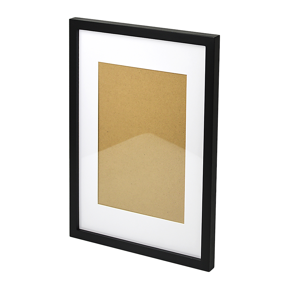 A3 Photo Frame Wall Collage Set 3PCS with White Mat - Black