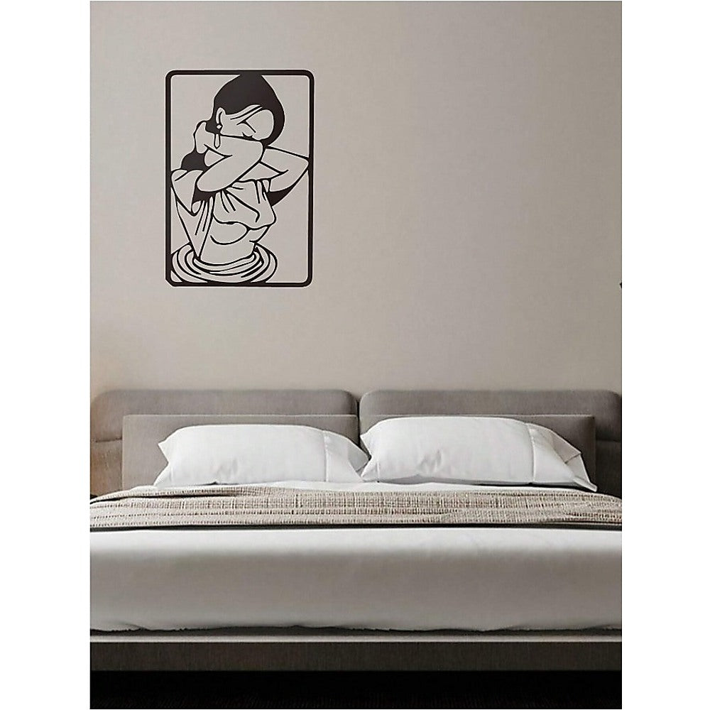 3pc Modern Abstract Metal Wall Art Decor 27.9x43.2cm - Black