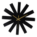 Modern Ribbon Wall Clock 30cm Stainless Steel - Silver