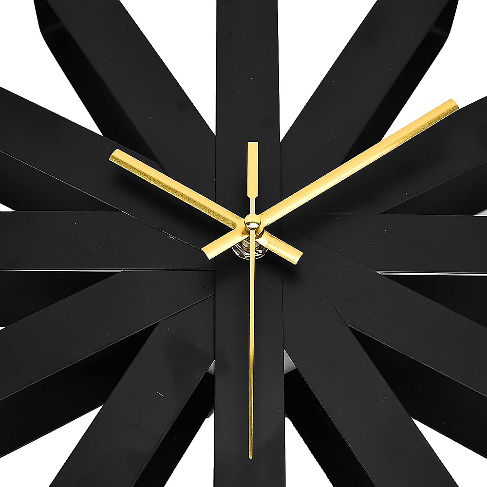 Modern Ribbon Wall Clock 30cm Stainless Steel - Silver