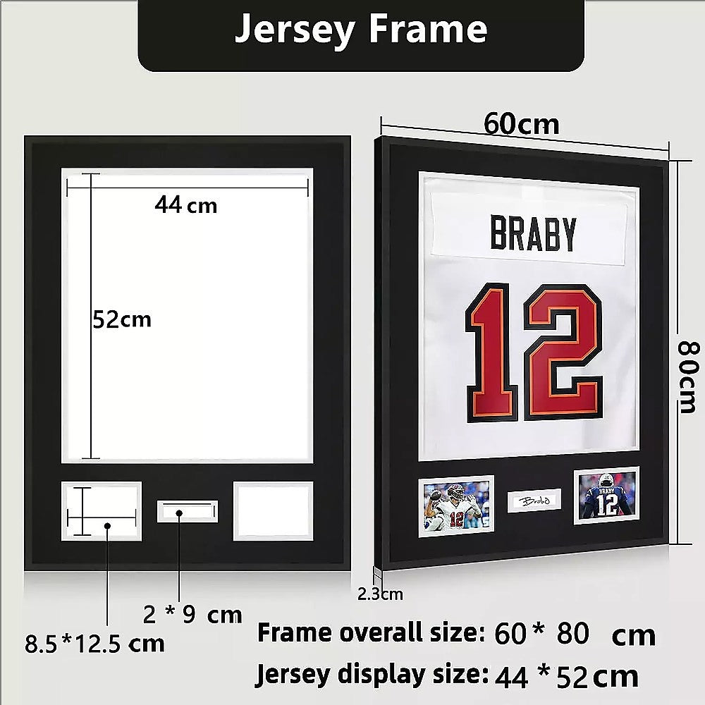 Photo Souvenir Display Frame Wall Decor Showcase - Black