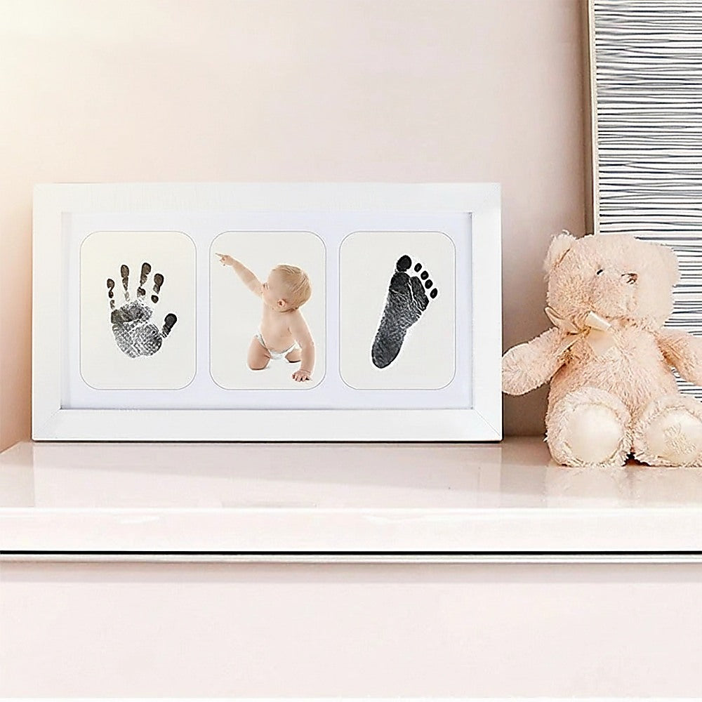 Baby Hand & Footprint Keepsake DIY Photo Frame Kit - White