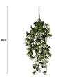 Hanging Artificial Bougainvillea Plant 90cm UV Resistant - White