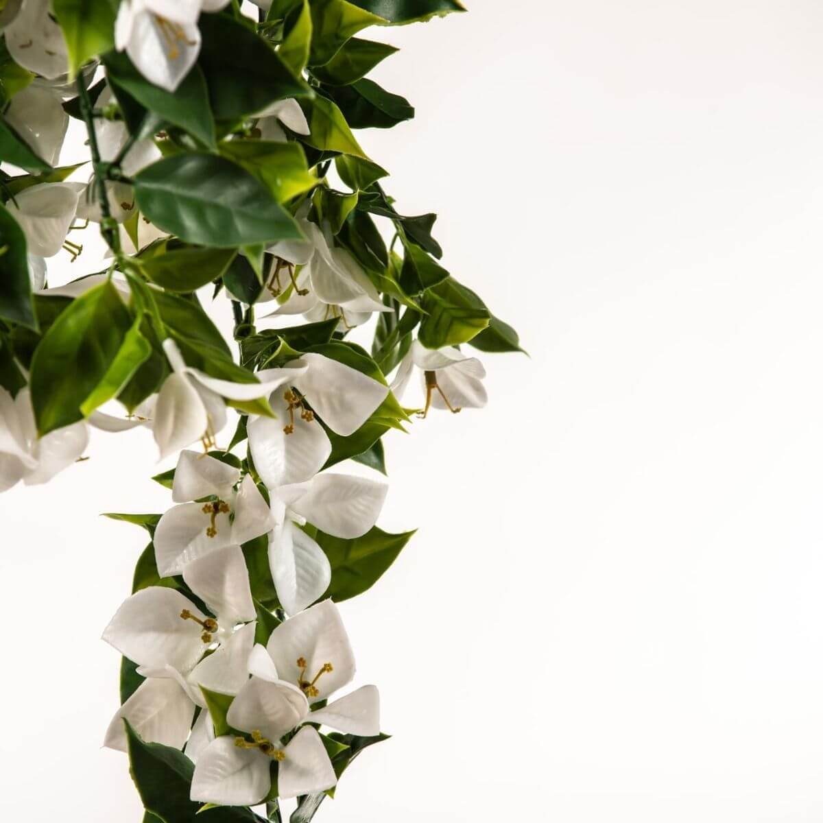 Hanging Artificial Bougainvillea Plant 90cm UV Resistant - White