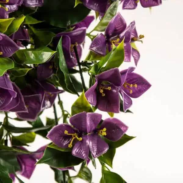 Hanging Artificial Bougainvillea Plant 90cm UV Resistant - Purple