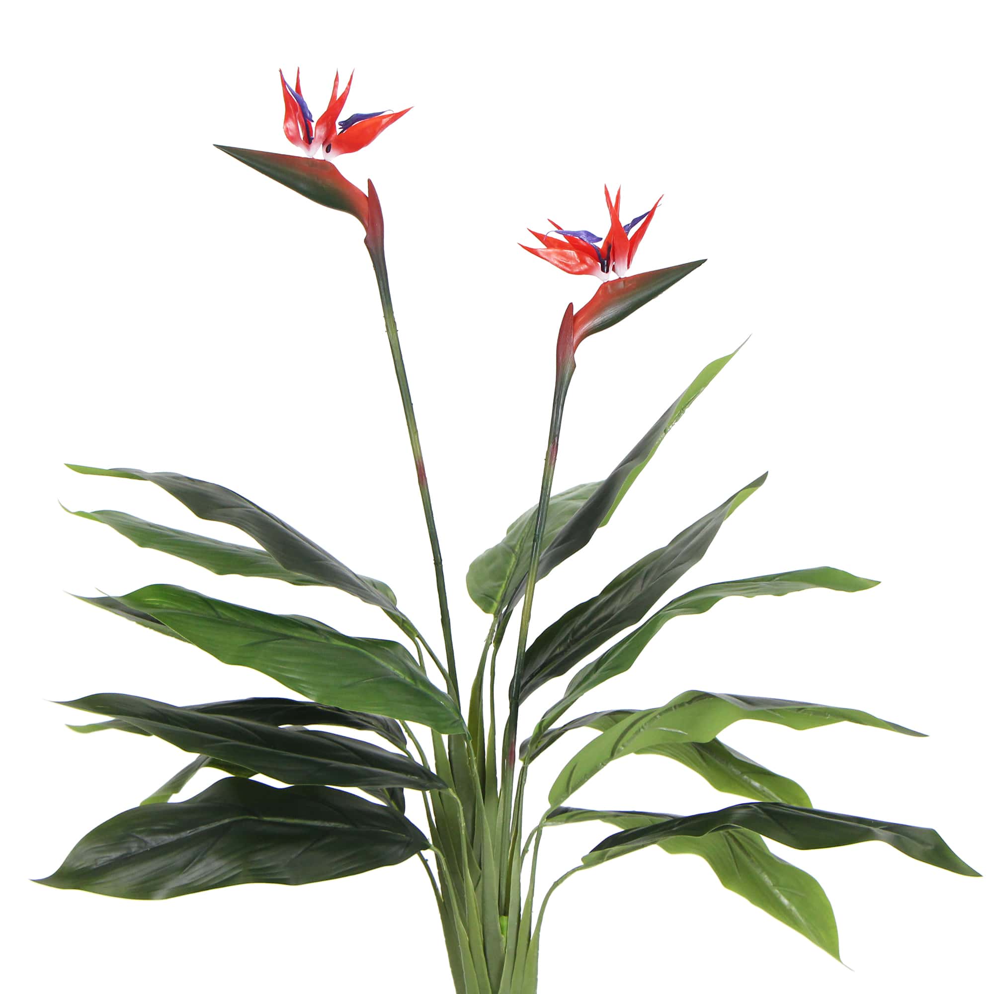 Artificial Bird of Paradise Plant 110cm - Red Flowers