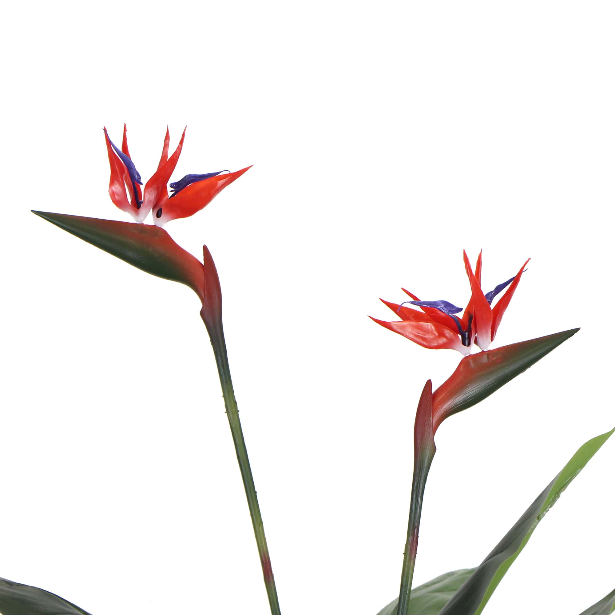 Artificial Bird of Paradise Plant 110cm - Red Flowers