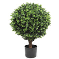 Artificial Topiary Shrub Hedyotis 76cm UV Resistant - Two-Tone Green