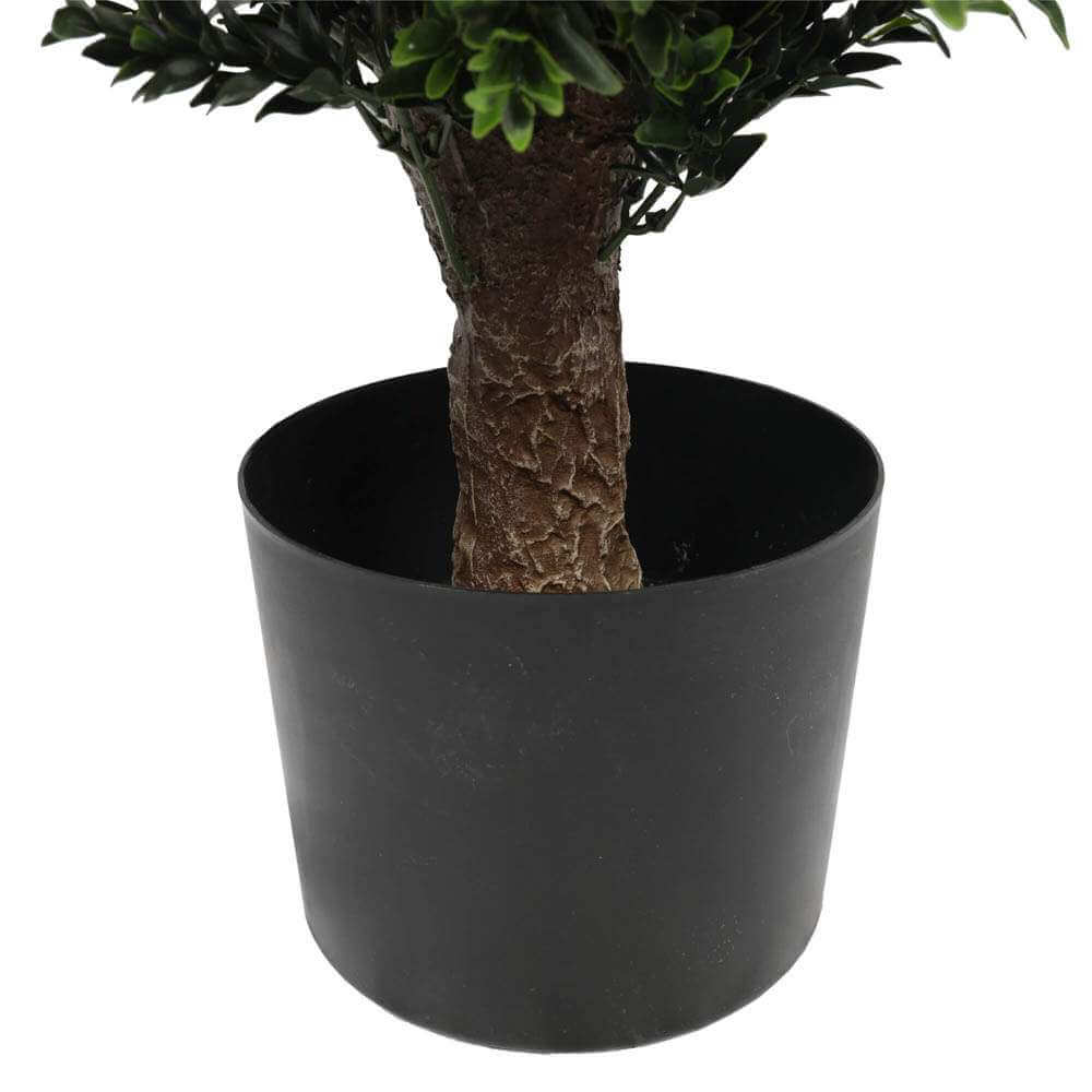 Artificial Topiary Shrub Hedyotis 76cm UV Resistant - Two-Tone Green