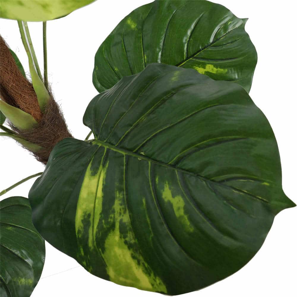 Artificial Potted Pothos Plant with Support Pole 100cm - Green