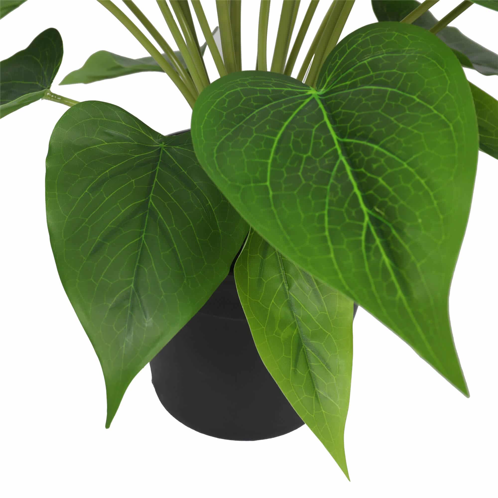 Artificial Flowering Peace Lily Calla Lily Plant 50cm - White & Orange