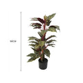 Artificial Wide Leaf Cordyline Plant 90cm - Green