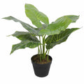 Artificial Potted Taro Plant 55cm - Green