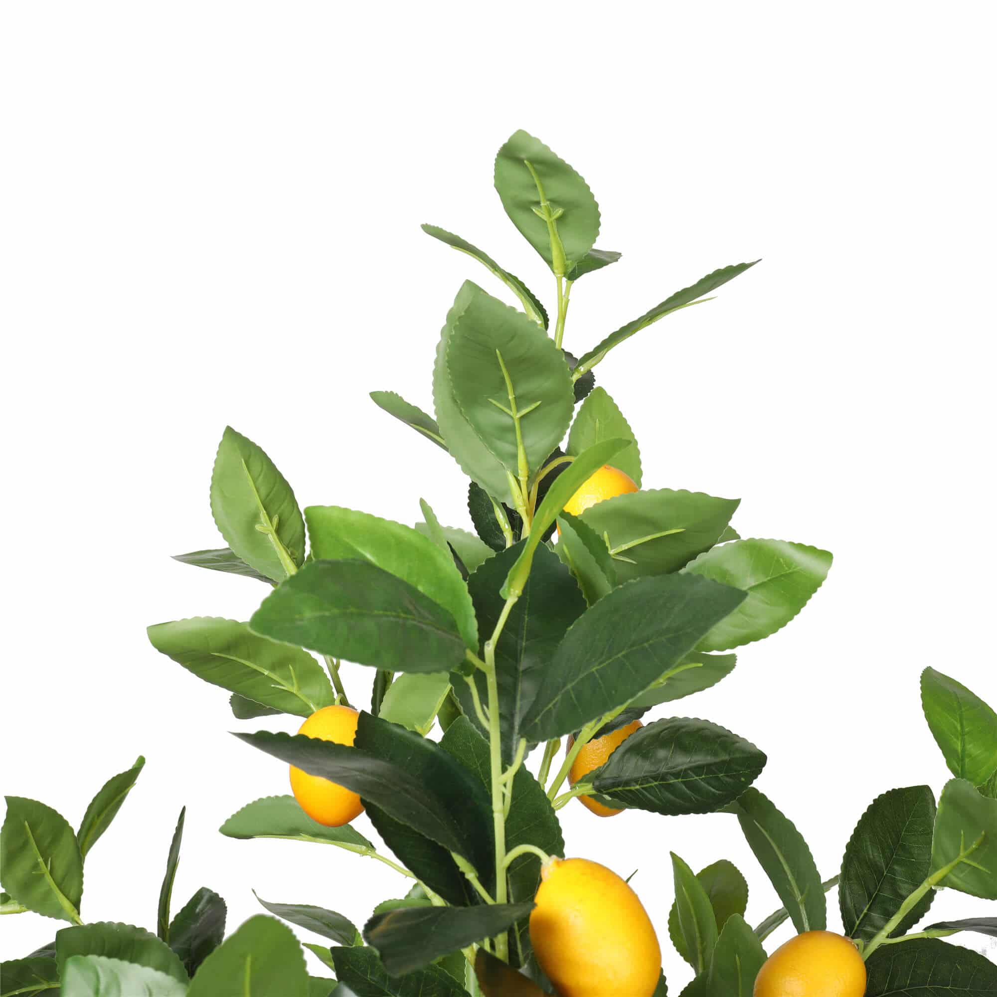 Artificial Lemon Tree Potted 150cm with Lemons - Green & Yellow