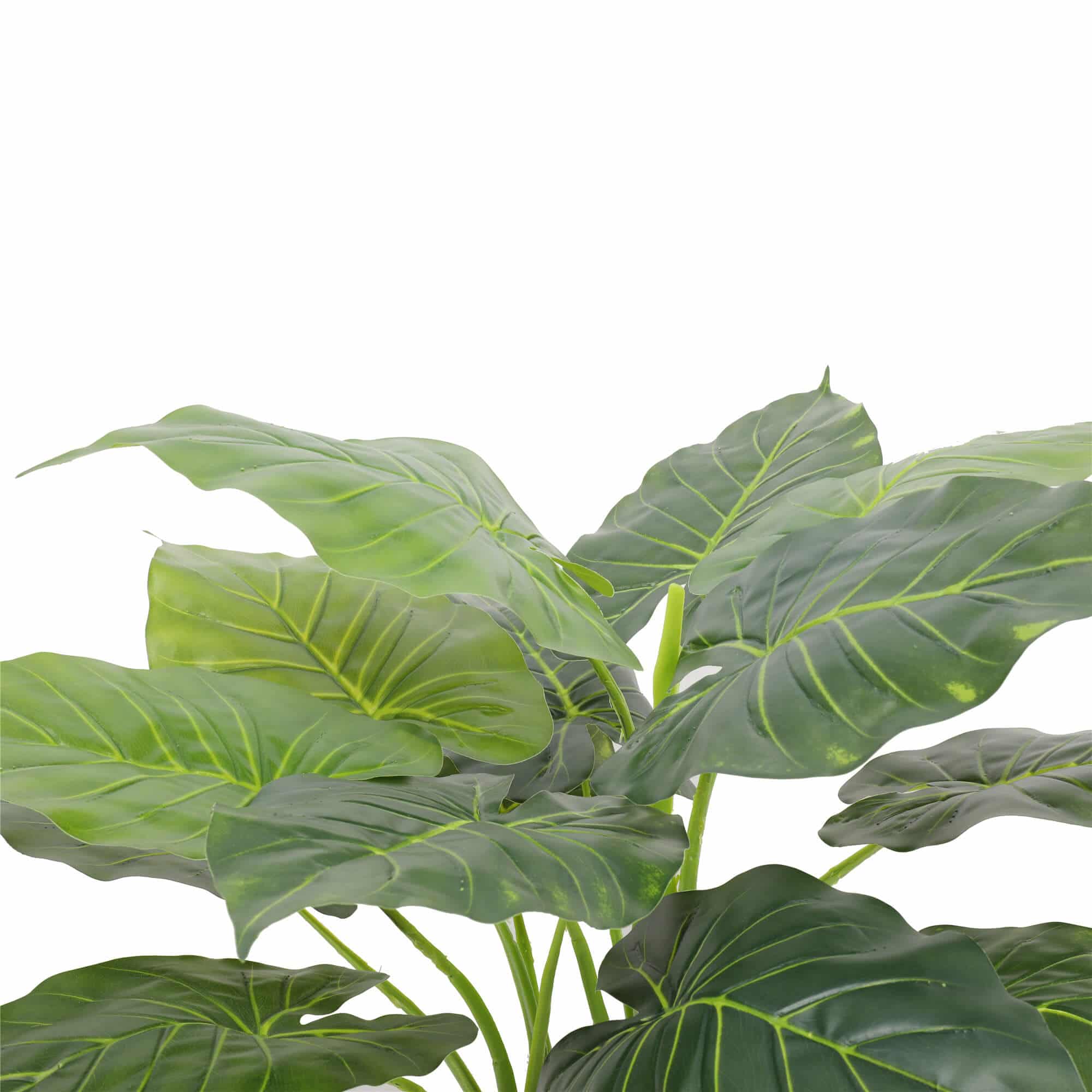 Artificial Potted Taro Plant 70cm Elephant Ear - Green
